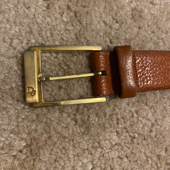Vintage Christian Dior Belt with Gold Buckle - Picture 1 of 6